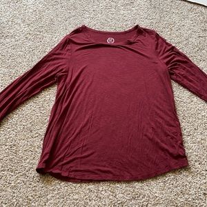 Long sleeve size 0 from Maurices, maroon, NWOT